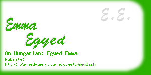 emma egyed business card